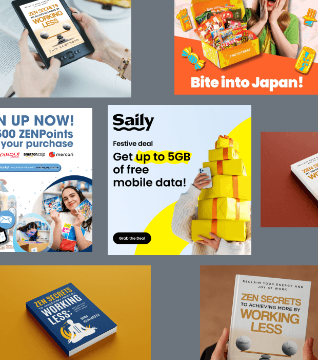 Visual ad banner design professional digital marketing graphics created by Clark Mendiola.